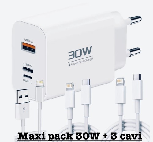Caricatore multiplo 30w 3 - 30w,